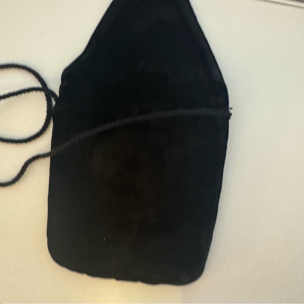 Armani Black Velvet Crossbody Bag - Picture 5 of 7